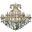 2800G72G-GT/RC Maria Theresa 72" Gold 49 Light Chandelier With Golden Teak Royal Cut Crystal Trim