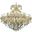 2800G72G/RC Maria Theresa 72" Gold 49 Light Chandelier With Clear Royal Cut Crystal Trim