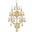 2800w5g GtRc Maria Theresa 12" Gold 5 Light Wall Sconce With Golden Teak Royal Cut Crystal Trim