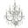 2800w7cRc Maria Theresa 22" Chrome 7 Light Wall Sconce With Clear Royal Cut Crystal Trim
