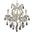 Maria Theresa 20" Chrome 6 Light Chandelier With Clear Royal Cut Crystal Trim