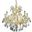 2801D26G/RC Maria Theresa 26" Gold 9 Light Chandelier With Clear Royal Cut Crystal Trim