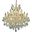 2801D30G/RC Maria Theresa 30" Gold 19 Light Chandelier With Clear Royal Cut Crystal Trim