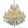 2801D36G/RC Maria Theresa 36" Gold 24 Light Chandelier With Clear Royal Cut Crystal Trim
