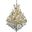 2801D38G/RC Maria Theresa 38" Gold 28 Light Chandelier With Clear Royal Cut Crystal Trim