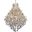 2801G46G/RC Maria Theresa 46" Gold 49 Light Chandelier With Clear Royal Cut Crystal Trim