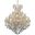 2801G60G/RC Maria Theresa 60" Gold 49 Light Chandelier With Clear Royal Cut Crystal Trim