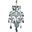 2801w5cRc Maria Theresa 12" Chrome 5 Light Wall Sconce With Clear Royal Cut Crystal Trim