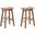 29 Inch Sonoma Saddle Stool Set of 2 In Barnwood Wire-Brush