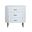 3-Drawer Accent Chest In White