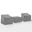 3 Piece Outdoor Furniture Cover Set In Gray