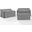 3 Piece Outdoor Furniture Cover Set In Gray