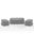 3 Piece Outdoor Furniture Cover Set In Gray