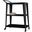 3-Tiered Dining Cart with Swivel Wheels In Black