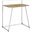 30 Inch Juvenile Computer Desk In Natural White Metal