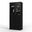 32 Inch Pantry Cabinet with Clear Glass Doors and 2-Drawers In Black