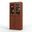32 Inch Pantry Cabinet with Clear Glass Doors and 2-Drawers In Mocha