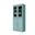 32 Inch Pantry Cabinet with Raised Panel and Clear Glass Doors In Aqua