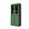 32 Inch Pantry Cabinet with Raised Panel and Clear Glass Doors In Green