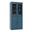 32 Inch Pantry Cabinet with Raised Panel and Clear Glass Doors In Teal Blue