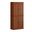 32 Inch Pantry Cabinet with Raised Panel Doors and Adjustable Shelves In Mocha