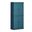 32 Inch Pantry Cabinet with Raised Panel Doors and Adjustable Shelves In Teal Blue