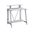 32 Inch Writing Desk In Antiqued White