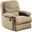 35 Inch Microfiber Recliner In Beige