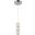 Polaris 6" Chrome Pendant With Clear Elegant Cut Crystal Trim