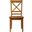 Simplicity Cross Back Dining Chair Set of 2 In Honey