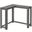 36 Inch Grey Corner Console