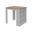 36 Inch Kitchen Island with Storage In White and Natural