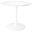 36 Inch Metal Dining Table In White