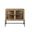36 Inch Solid Wood Sideboard with Two Glass Doors In Natural