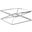 39 Inch Modern Tempered Glass Coffee Table In Silver