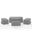 4 Piece Outdoor Furniture Cover Set In Gray