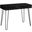 40 Inch Black And Black Metal Computer Desk I 7771
