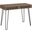 40 Inch Dark Taupe And Black Metal Compter Desk I 7772