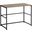 40 Inch Dark Taupe And Black Metal Compter Desk I 7777