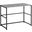 40 Inch Grey And Black Metal Computer Desk I 7778