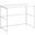 40 Inch White Metal Compter Desk I 7775
