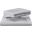 400 Thread Count Egyptian Twin Cotton Sheet Set In Silver Mist