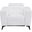 41 Inch Italian Leather Power Recliner Chair In White