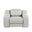 41 Inch Italian Leather Wall Hugger Recliner with USB In Light Gray