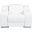 41 Inch Italian Leather Wall Hugger Recliner with USB In White