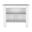 41 Inch Kitchen Island with Storage In White and Gray