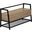 42 Inch Bench In Dark Taupe Storage