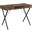 42 Inch Brown Reclaimed Wood And Black Metal Compter Desk