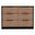 42 Inch Four Drawer Dresser In Black and Brown