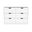 42 Inch Four Drawer Dresser In White